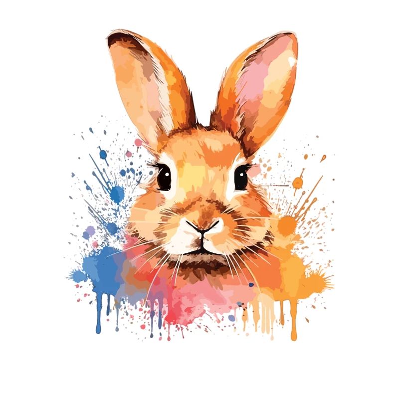 Funny rabbit - cute design for