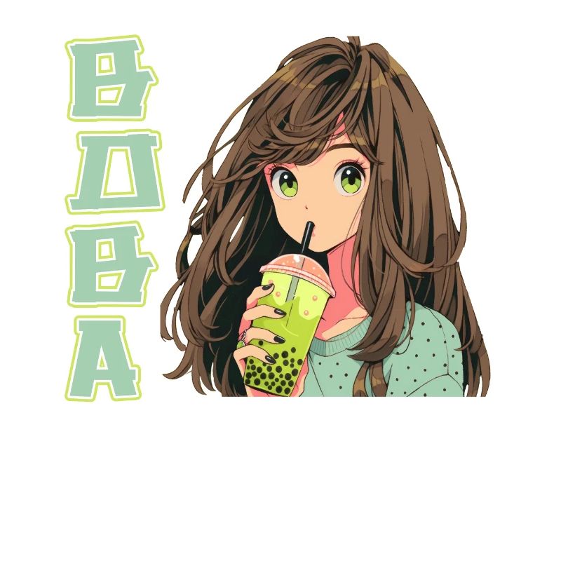 Anime et Boba Bubble Tea