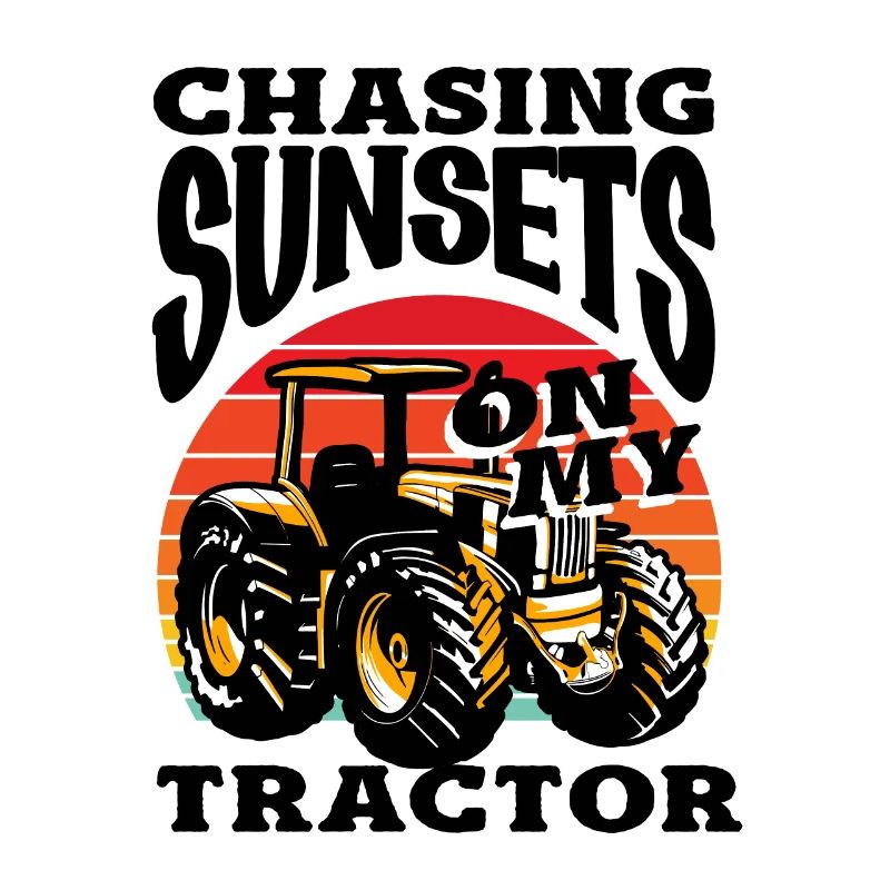 Chasing Sunsets on My Tractor