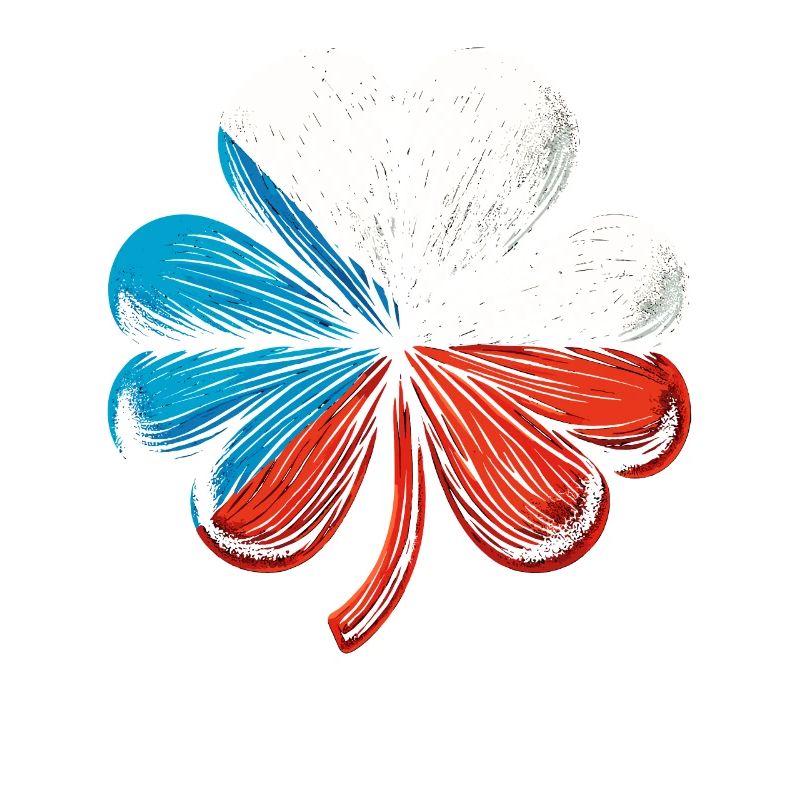 Clover Czech Republic Flag Saint Patrick St