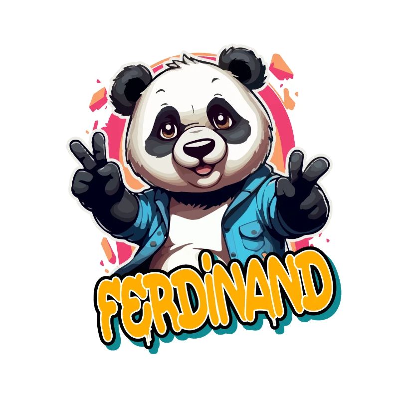FERDINAND - Handsome boy name with cool panda