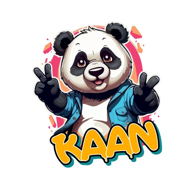 KAAN - Beau nom de garçon avec Cool Panda