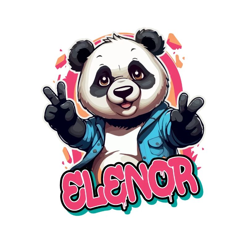 ELENOR - Schöner Mädchen Name mit coolem Panda