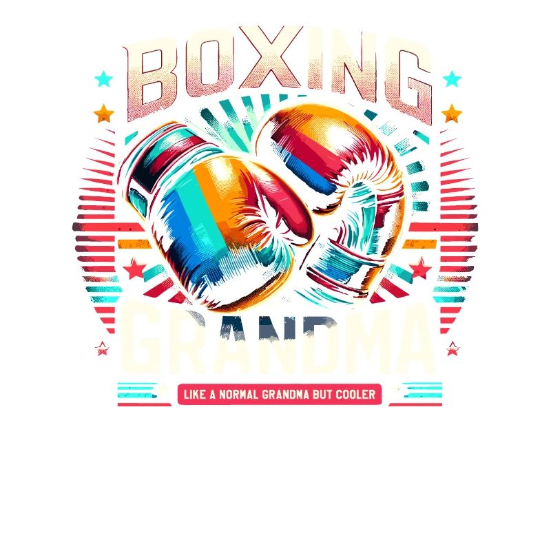 Boxen Oma Großmutter Boxer Fan