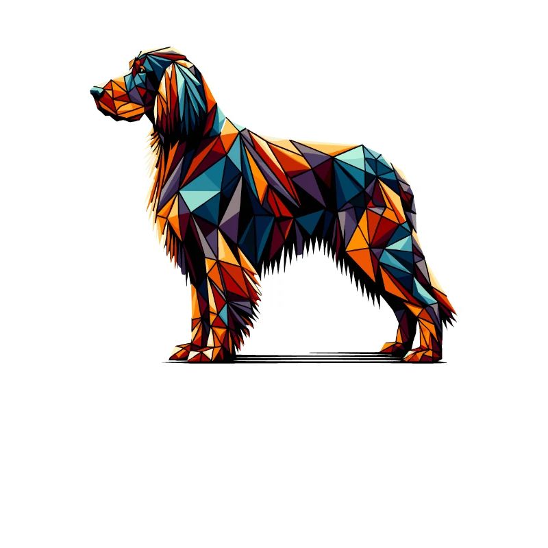 Geometric Art Gordon Setter Setters