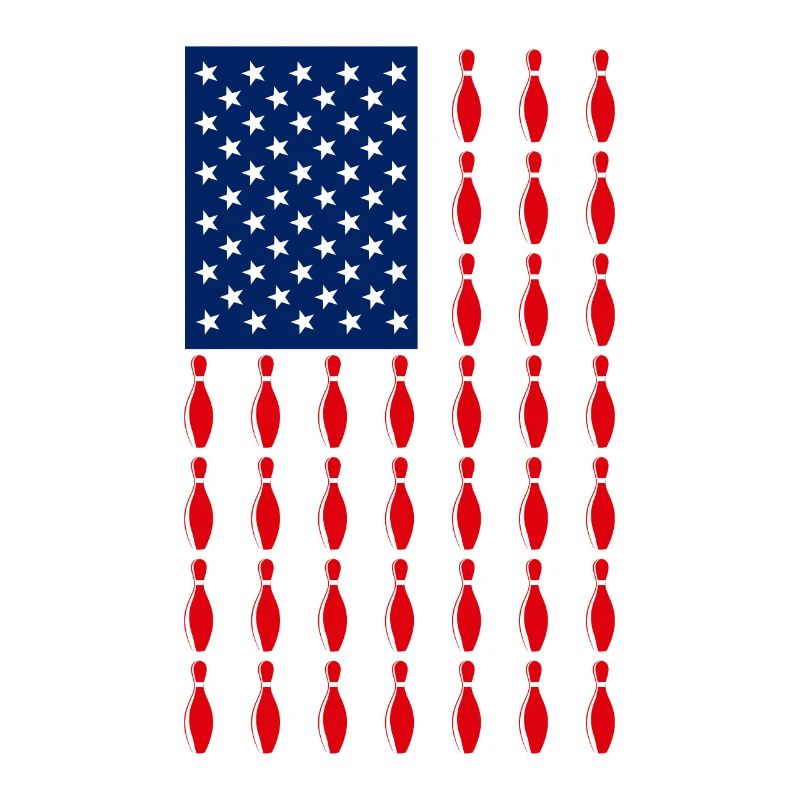 bowling american flag bowling