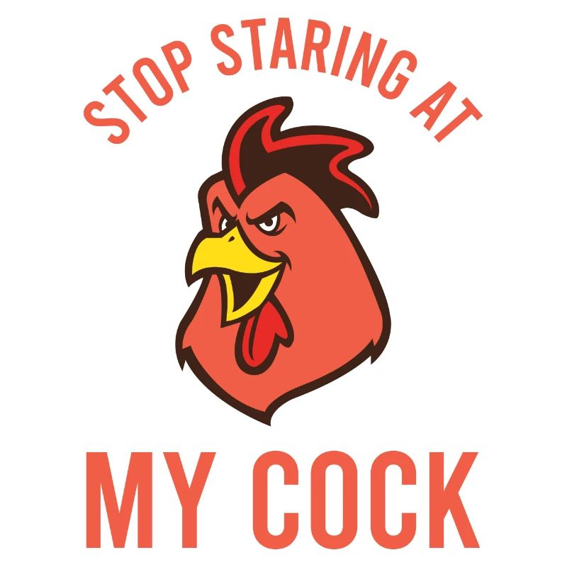 Drôle de coq arrête de regarder mon nerd de bite