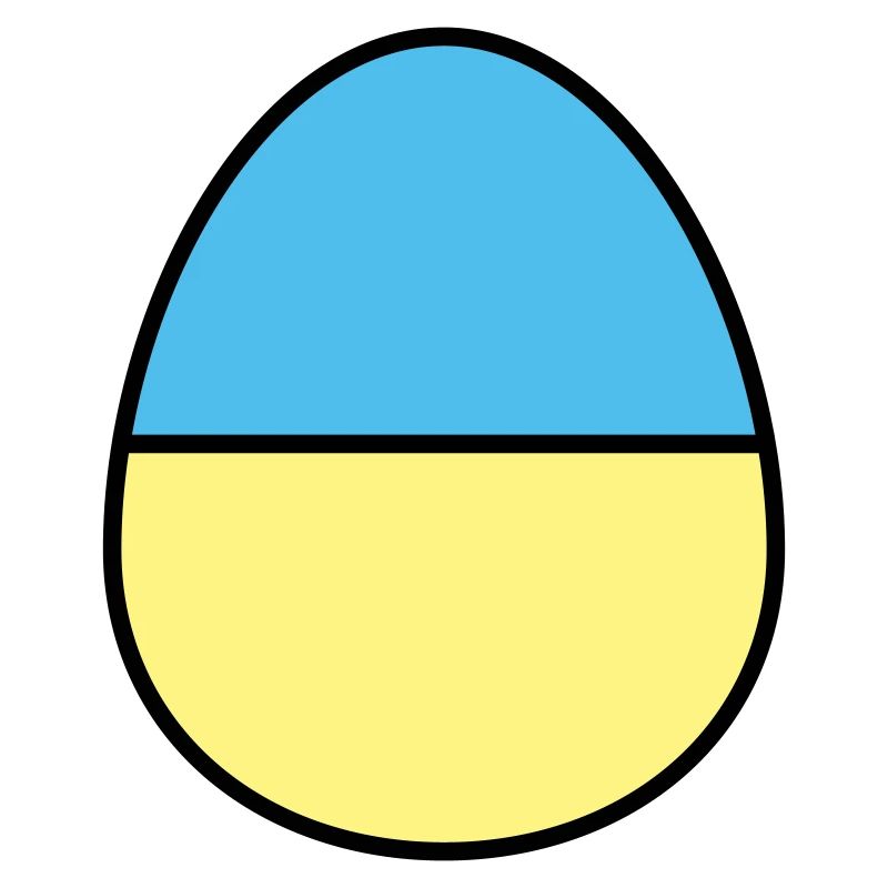 Osterei farbig