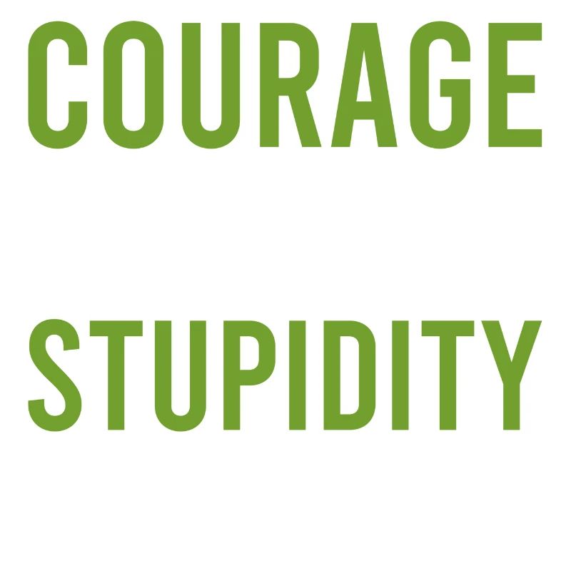 Courage Stupidity Courage and Stupid Gift
