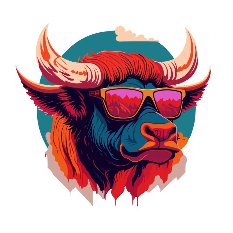 Bison feu de forêt