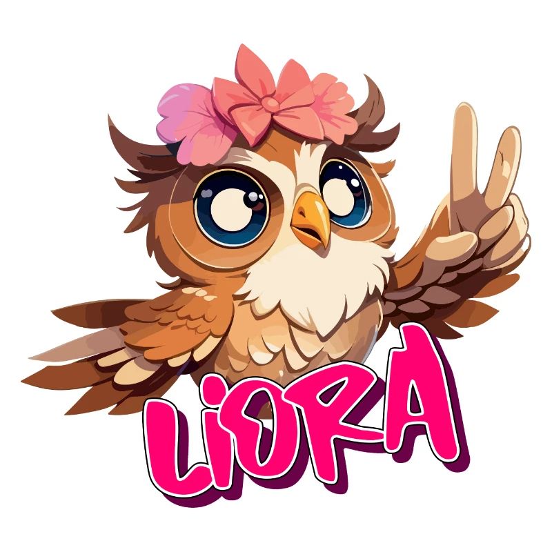 LIORA - Schöner Mädchen Name mit süßer EULE