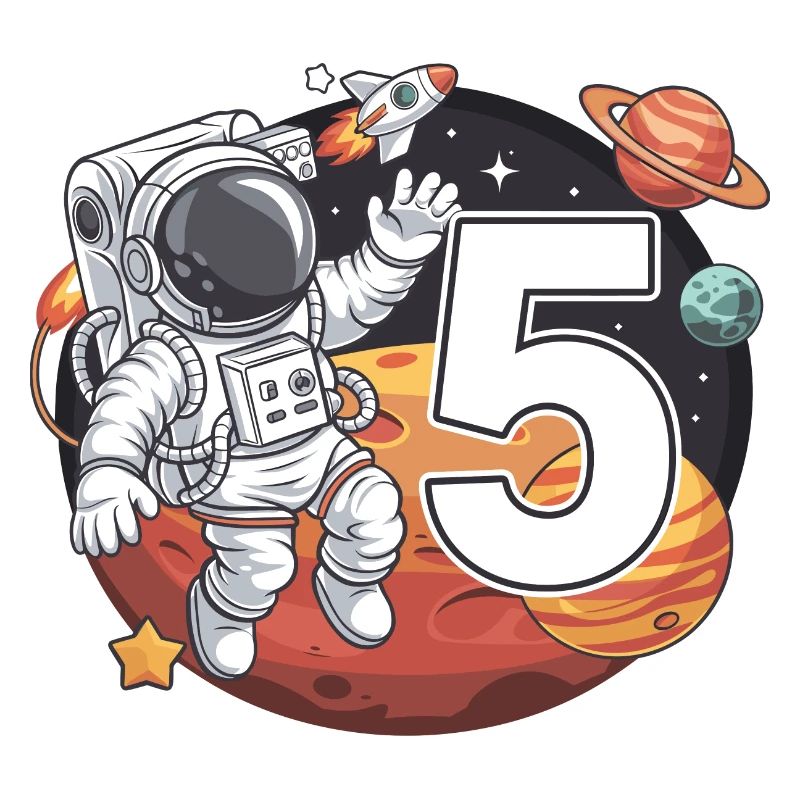5e anniversaire Astronaute Aventure spatiale pour les garçons