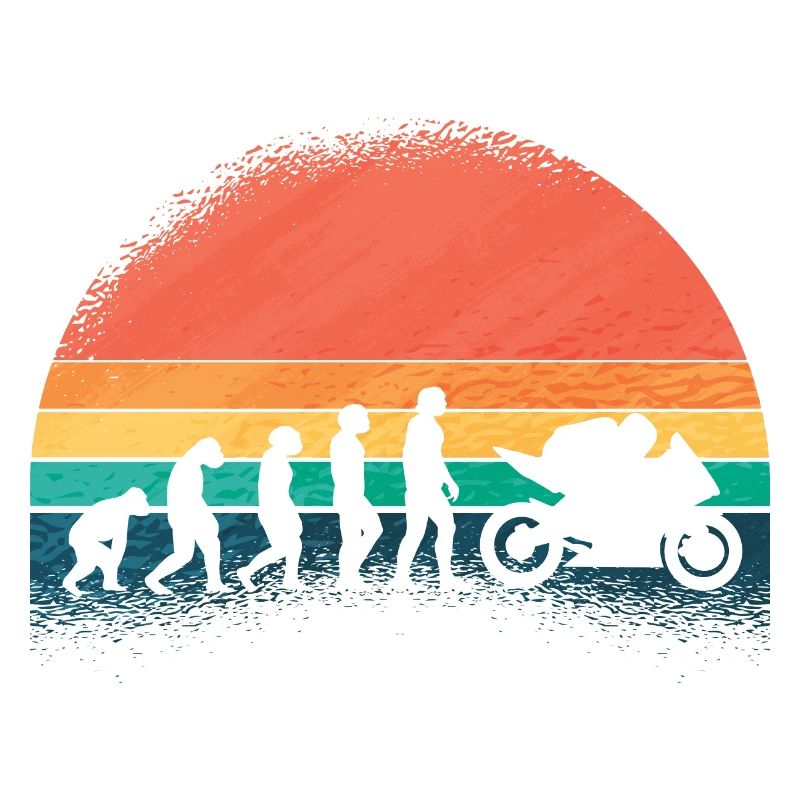 Motorcycle Evolution Vintage Biker Motorcycle