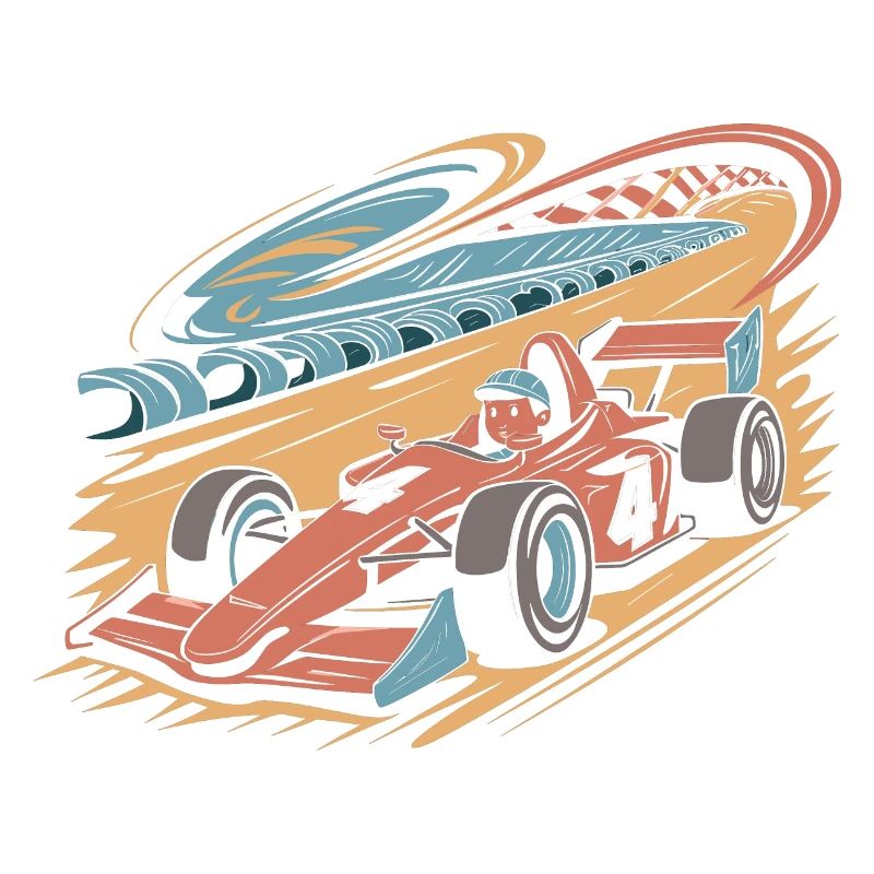 Thème de la voiture de course du 4e anniversaire pour les garçons