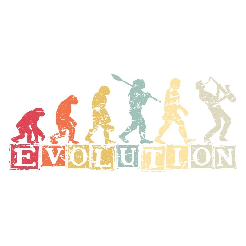 Evolution Saxophone Musician Saxophonist