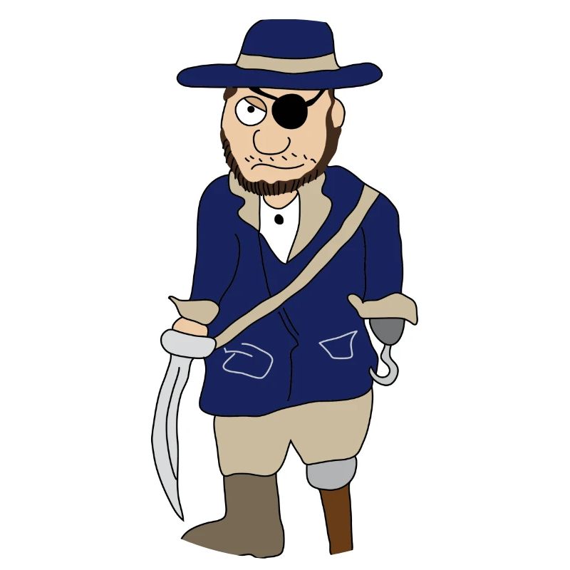 pirates | Pirate | patch oeil pirate jambe de bois
