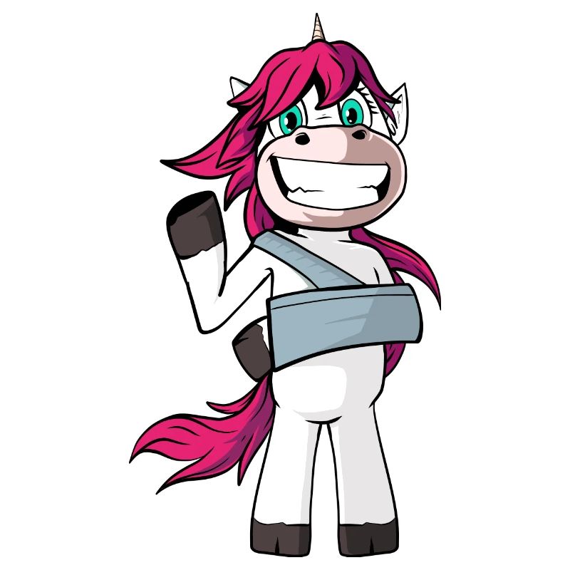 Verletztes Einhorn