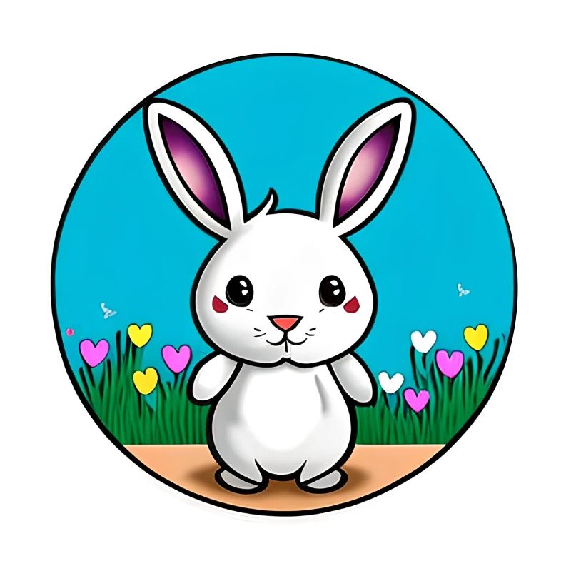 Lapin de Pâques mignon