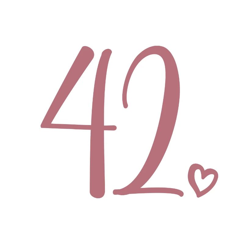 Numéro mignon 42, 42 ans, 42e cadeau d'anniversaire
