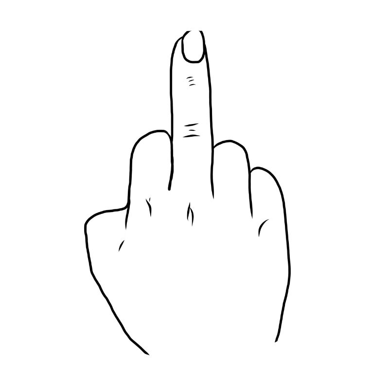 Mittelfinger Geschenk Finger Hand Geschenkidee
