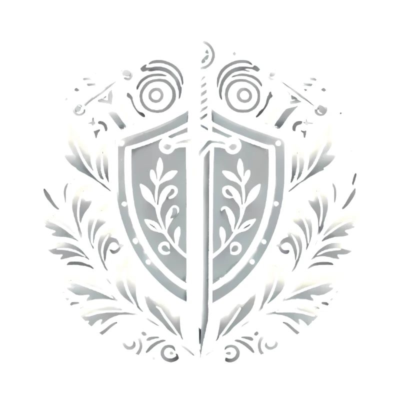 Shield and Swords Crest Design