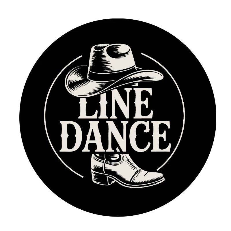 Line Dance Button Magnet Line Dance Dance Hobby