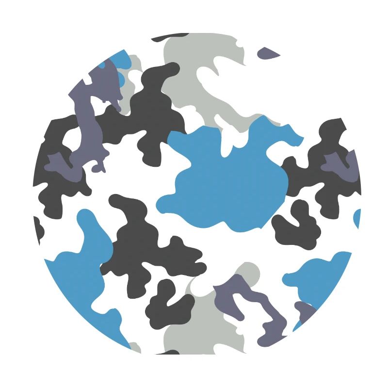 Camouflage Blue Pattern