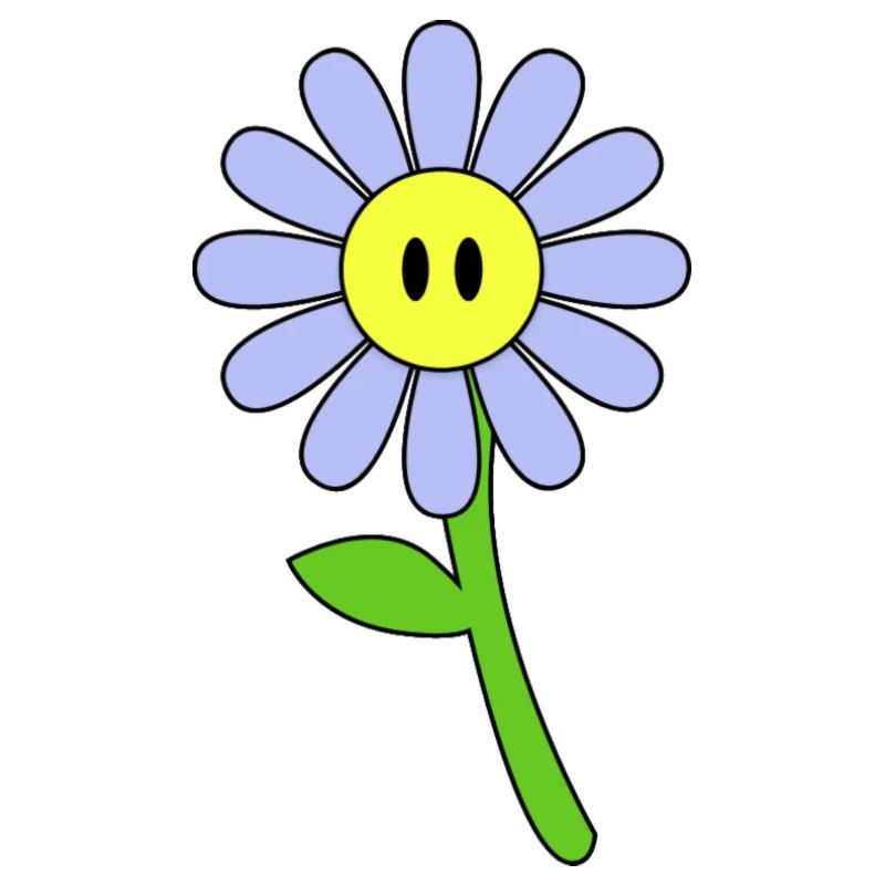 Conception mignonne de fleur