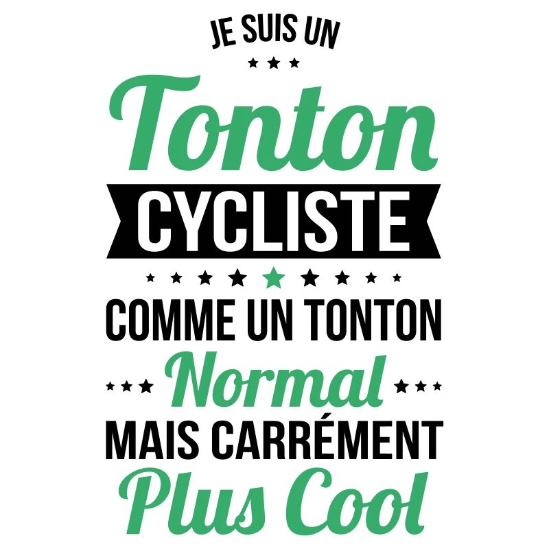 Tonton cycliste comme un tonton normal plus cool