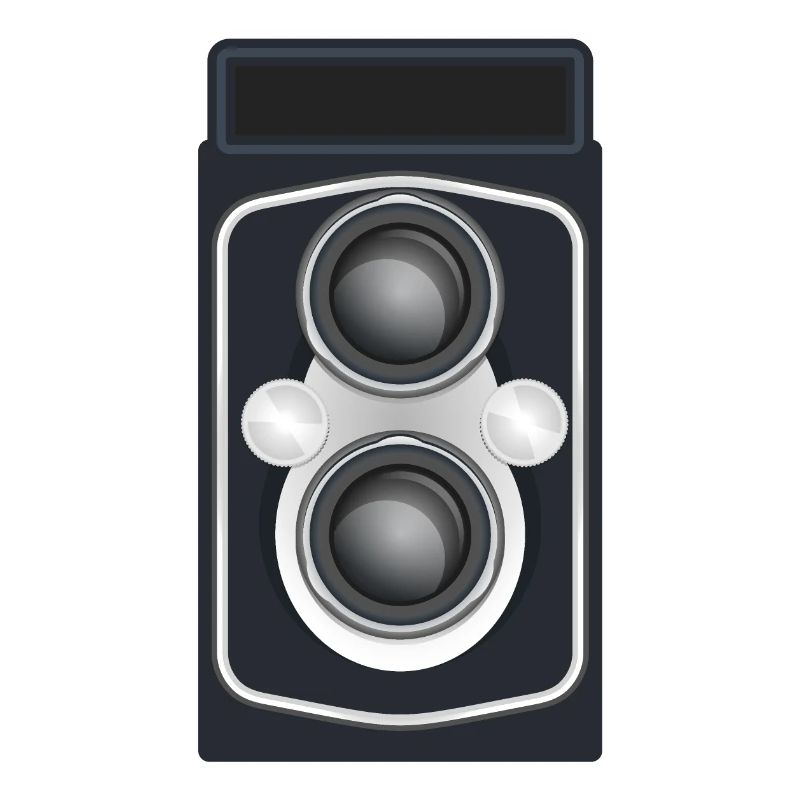 Caméra reflex à double objectif propre