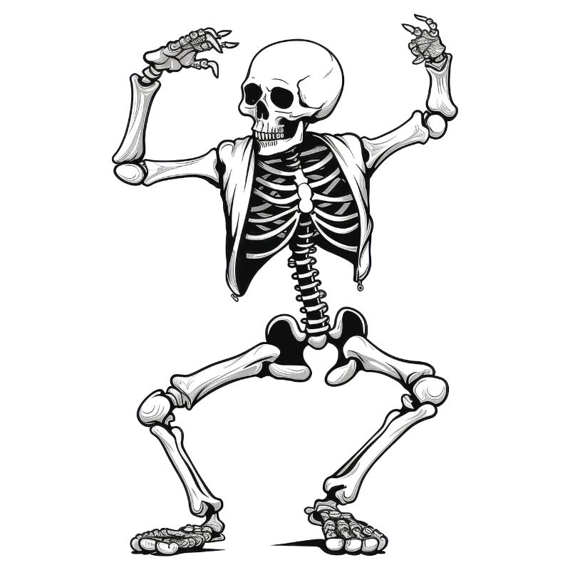 Dancing skeleton