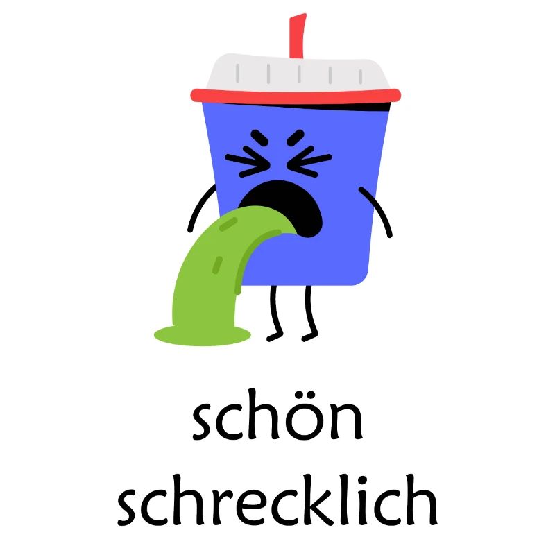 Becher Ekeleregend schön schrecklich
