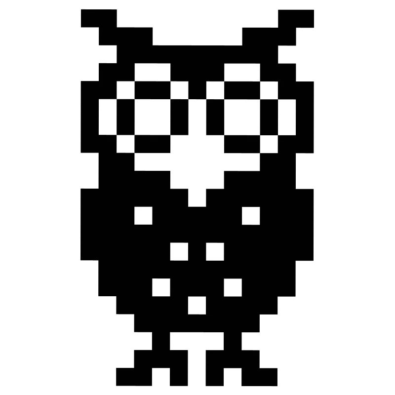 Pixel Eule, Retro Eule, Owl