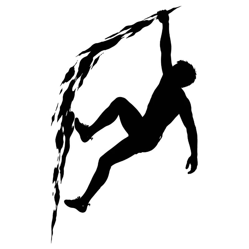 Klettern Silhouette Freiklettern Extrem Sport Berg