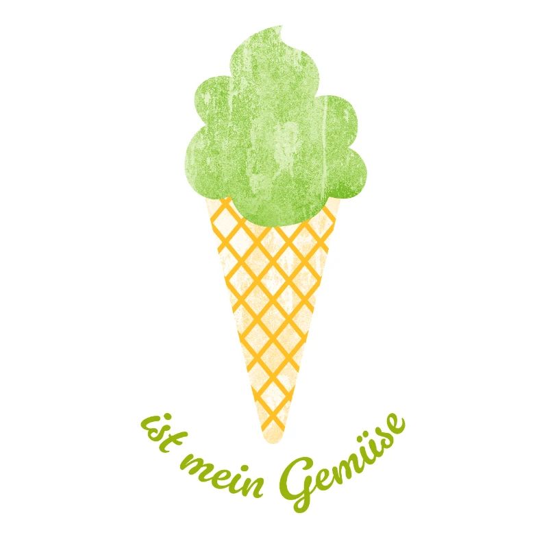 Eis Gemüse Veganer Eiscreme Sommer coole Sprüche