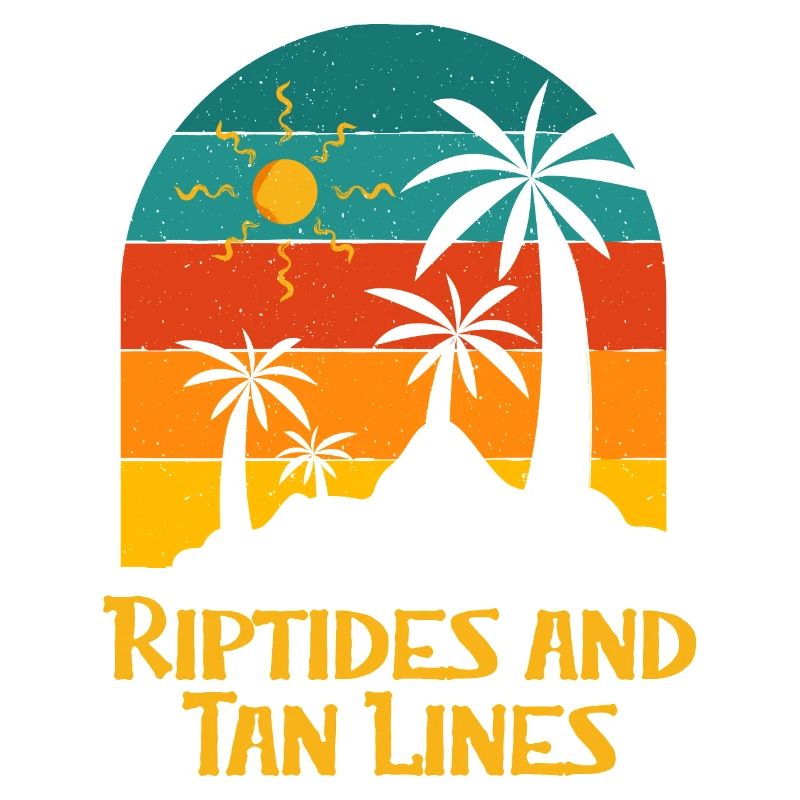 Riptides and Tan Lines Beach Sunbathing Ocean
