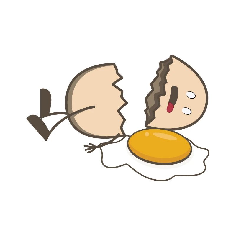 Kaputtes Ei . broken Egg