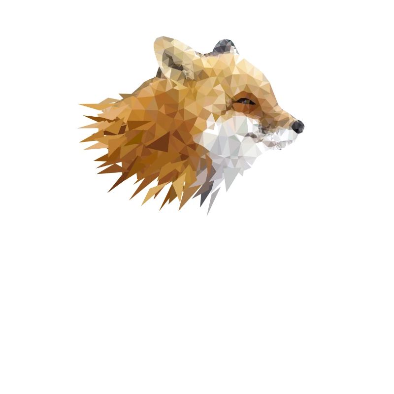 Nature Splinters Fox Graphic Art Gift Idea