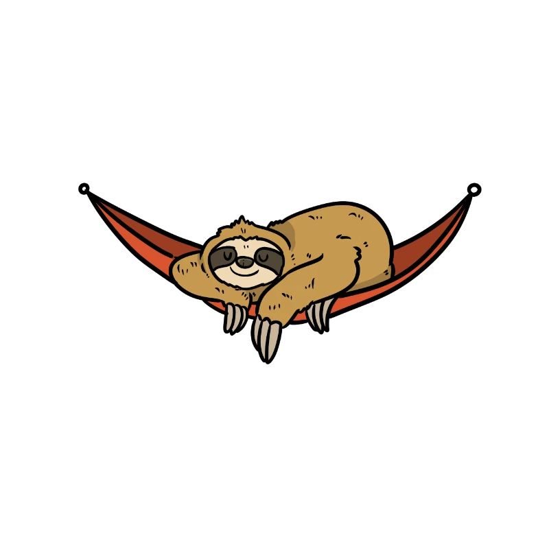 Sloth on the hammock sloth on the hammock