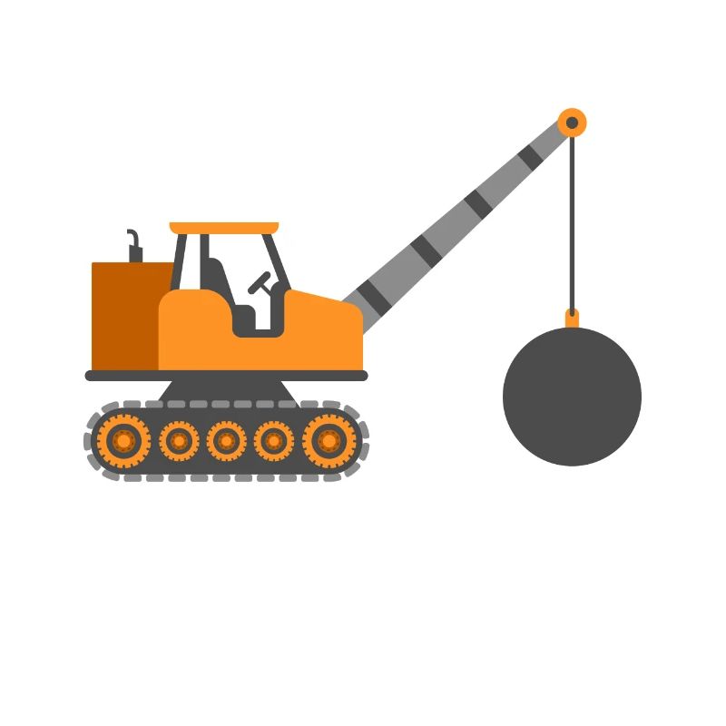 Bagger Baustelle Baumaschine Geschenk · Kranplätze