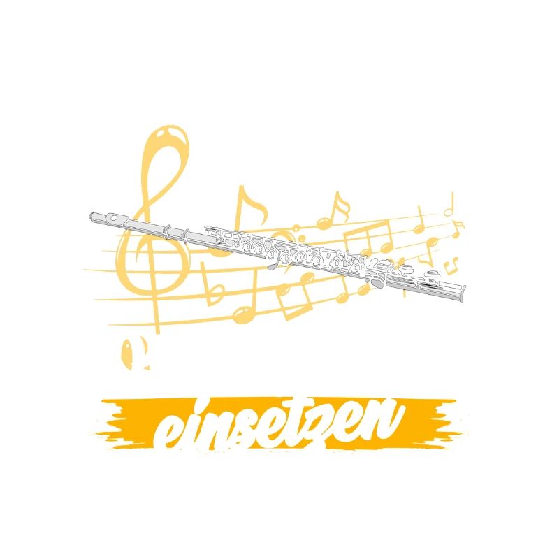 Querflöte Musiker Flöte Geschenk · Glück