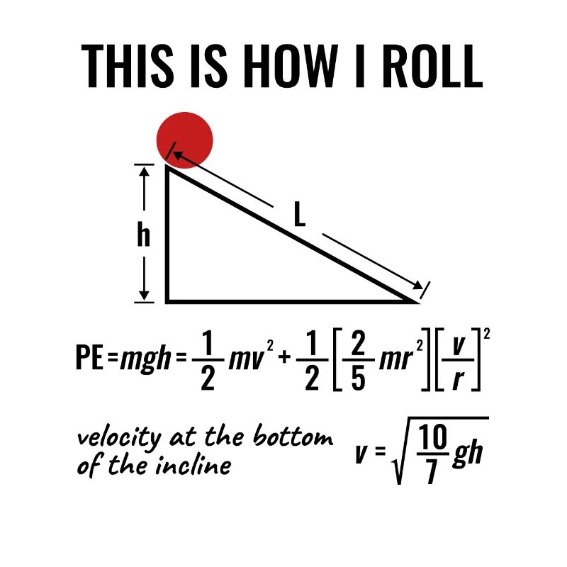 Funny Physics Design - This is How I Roll