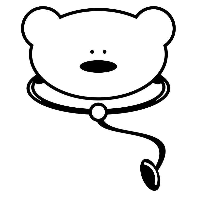 Ours en peluche drôle avec stéthoscope