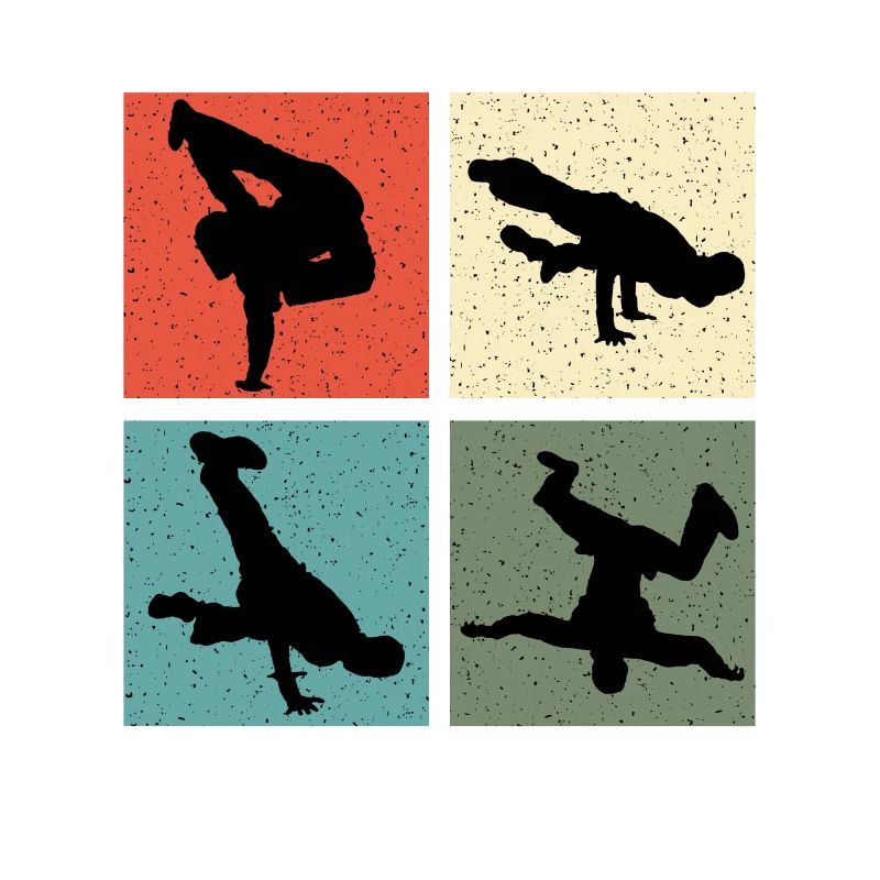 Vintage break dancer