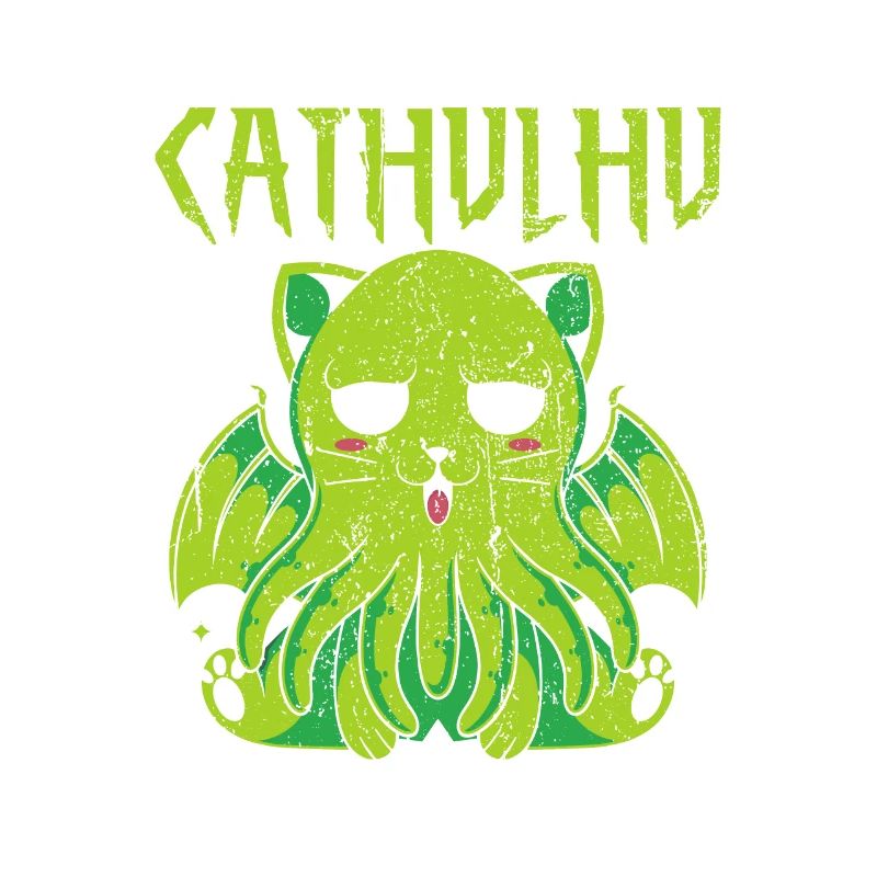 Cathulhu Spruch Design