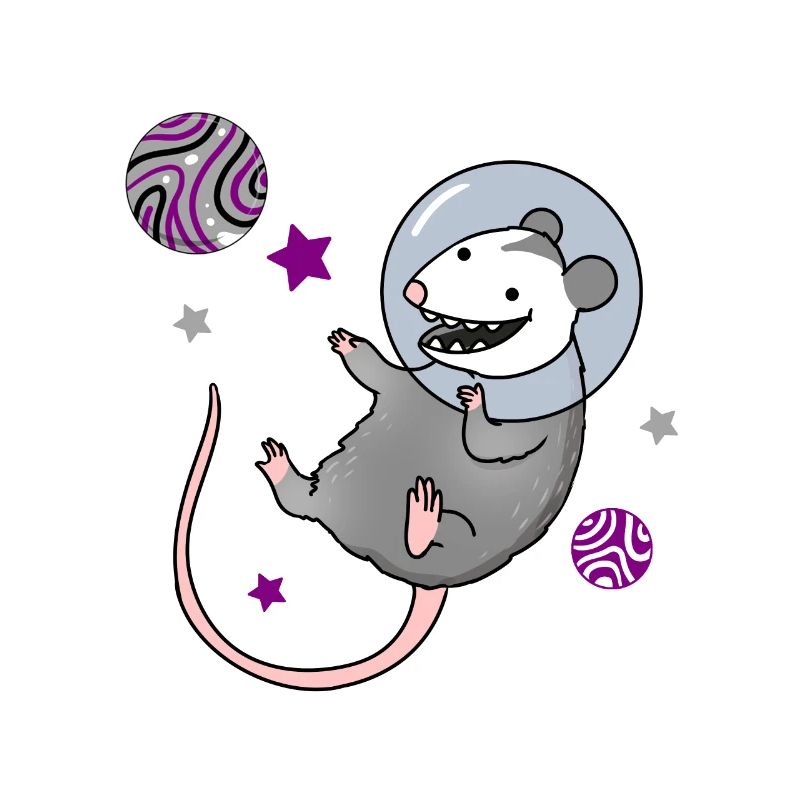 Opossum asexué dans Space Ace Pride