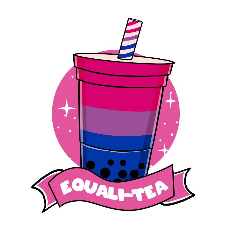 Bisexual Pride Bubble Tea Bisexual Gift