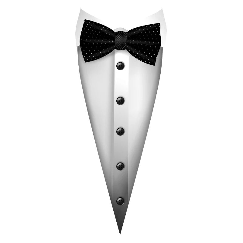 Conception de smoking avec nœud papillon pour les mariages et
