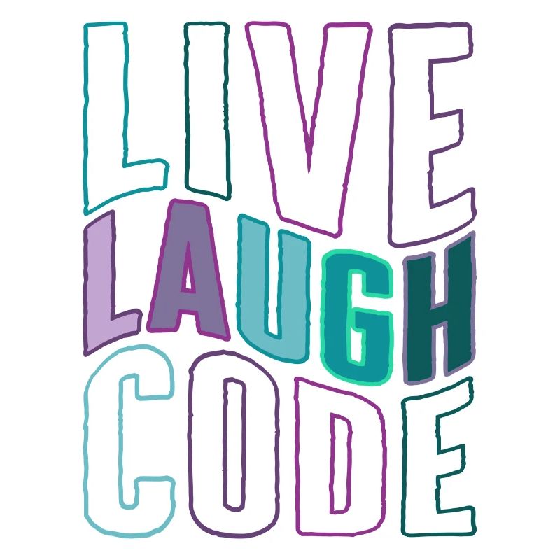 Programmer Shirt, Live Laugh Code Tee, Coding