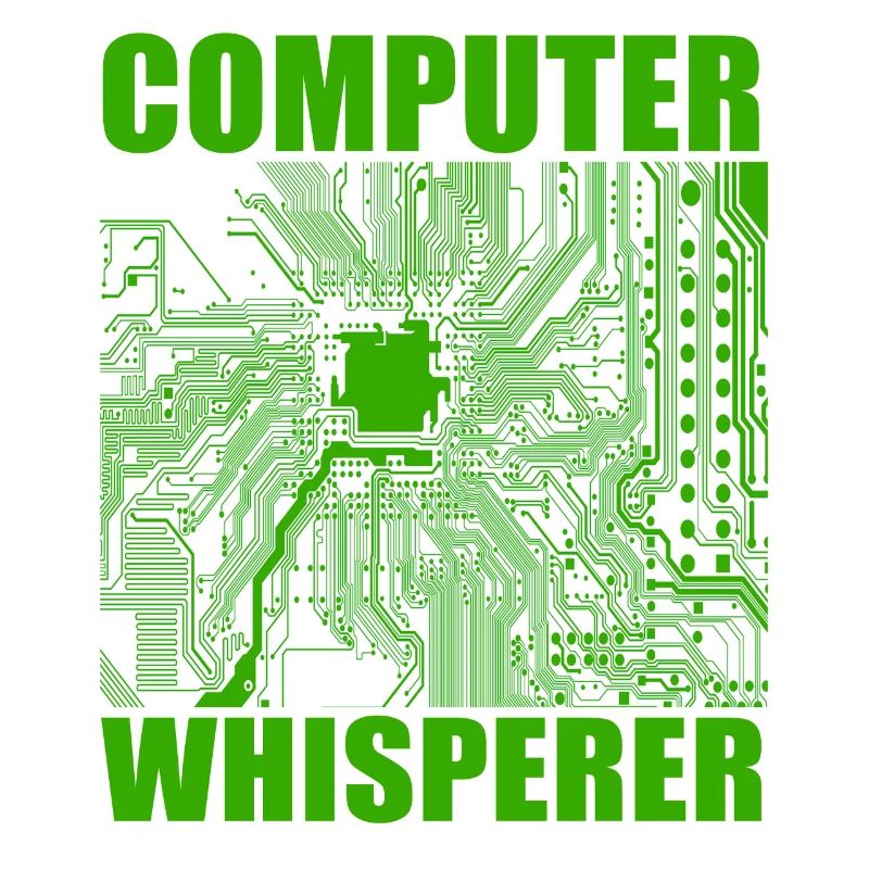 Computer whispering funny geek it technical